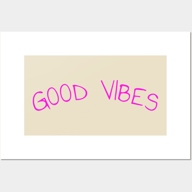 Good vibes yoga workout exercise Wall Art by Coreoceanart